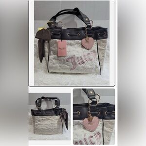 Juicy Couture Black and Cream Tote Bag